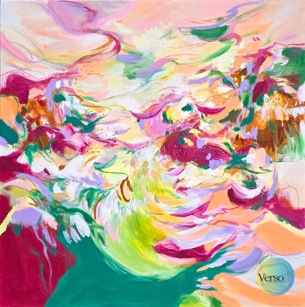 Pink Season #3 - 150 x 150 cm / Acrylic / Unframed, shipped in a roll