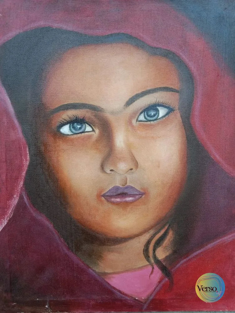 Portrait 18 x 24 cm / Oil / Framed, shipped flat