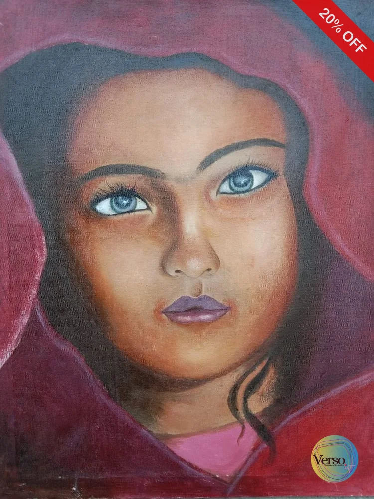 Portrait 18 x 24 cm / Oil / Framed, shipped flat