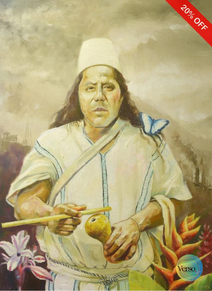 Protector de la montaña 70 x 100 cm / Oil / Unframed, shipped flat