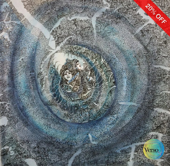 Radha Krishna 20 x 20 cm / Acrylic / Unframed, shipped in a roll