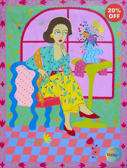 Rangkai Bunga - 60 x 80 cm / Acrylic / Unframed, shipped in a roll