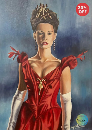 Red Queen 50 x 70 cm / Oil / Unframed, shipped in roll