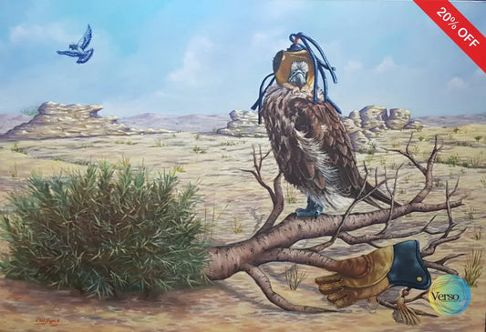 Rest after hunting 90 x 70 cm / Oil / Unframed, shipped in roll