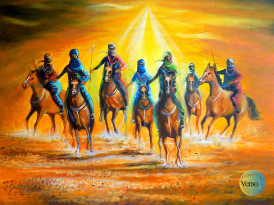 Return of the Durban Riders 39 x 30 cm / Acrylic / Unframed, shipped in a roll