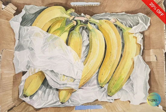 Ripe Banana 2 50 x 37 cm / Watercolor / Unframed, shipped in a roll