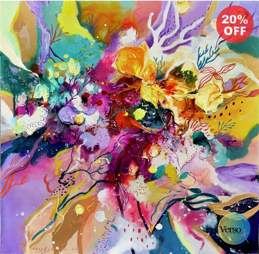 Rise Up From the Void - 80 x 80 cm / Mixed / Unframed, shipped in a roll
