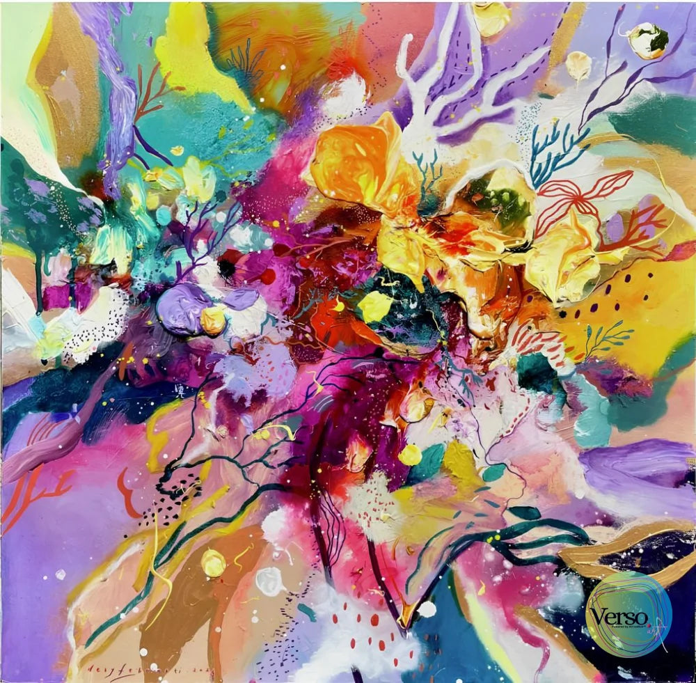 Rise Up From the Void - 80 x 80 cm / Mixed / Unframed, shipped in a roll