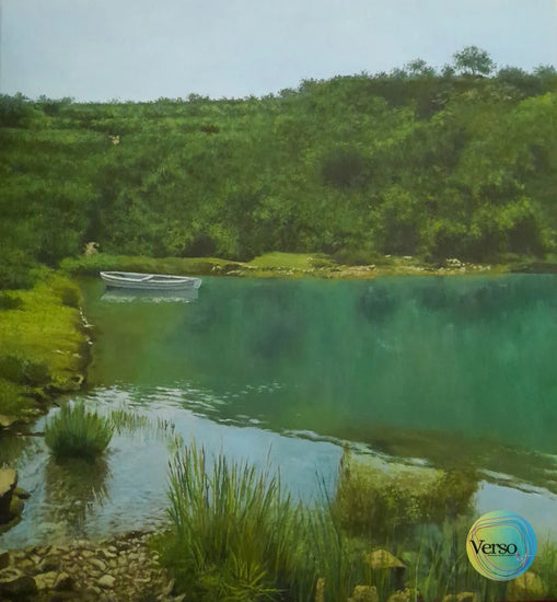 River side 20 x 24 cm / Oil / Unframed, shipped in roll