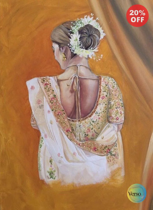 Sahiba 36 x 24 cm / Oil / Framed, shipped in a box