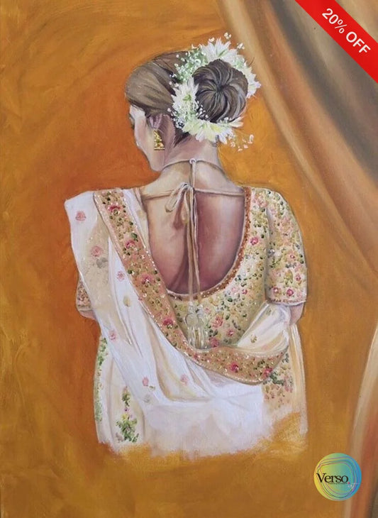 Sahiba 36 x 24 cm / Oil / Framed, shipped in a box