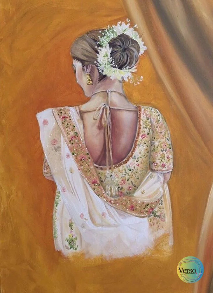 Sahiba 36 x 24 cm / Oil / Framed, shipped in a box