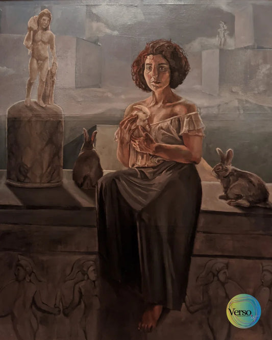 Sanctuary 150 x 180 cm / Oil / Unframed, shipped in a roll