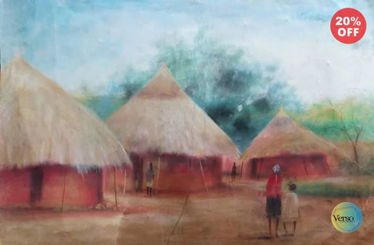 Savannah Village 30 x 21 cm / Mixed / Unframed, shipped in roll