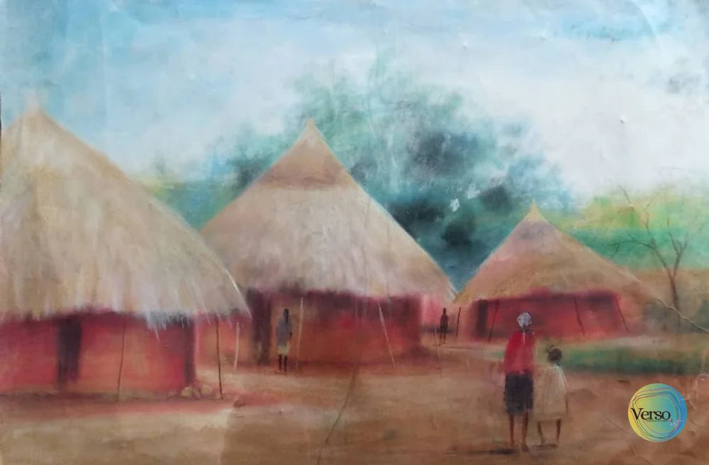 Savannah Village 30 x 21 cm / Mixed / Unframed, shipped in roll