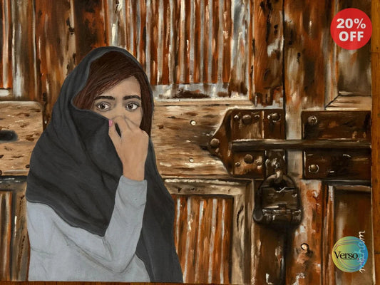 See through the eyes 75 x 60 cm / Oil / Unframed, shipped in a roll