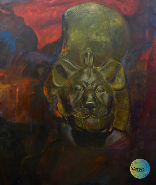 Sekhmet 90 x 110 cm / Oil / Unframed, shipped in roll