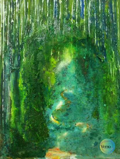 Serie cuatro elementos 38 x 49 cm / Oil / Unframed, shipped in a roll