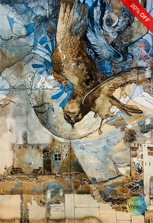 Sharp beak 55 x 75 cm / Watercolor / Unframed, shipped in roll