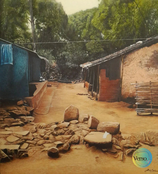 Sheltered 20 x 24 cm / Oil / Unframed, shipped in roll