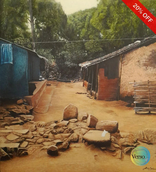 Sheltered 20 x 24 cm / Oil / Unframed, shipped in roll