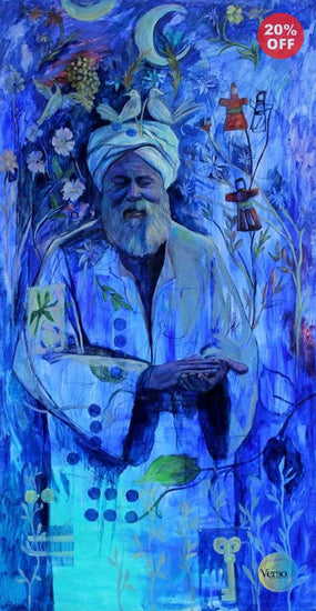 Sikh 90 x 190 cm / Oil / Unframed, shipped in roll