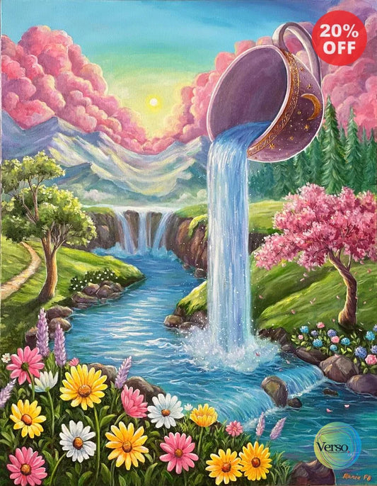 Spilled Beauty - 70 x 90 cm / Acrylic / Unframed, shipped in a roll