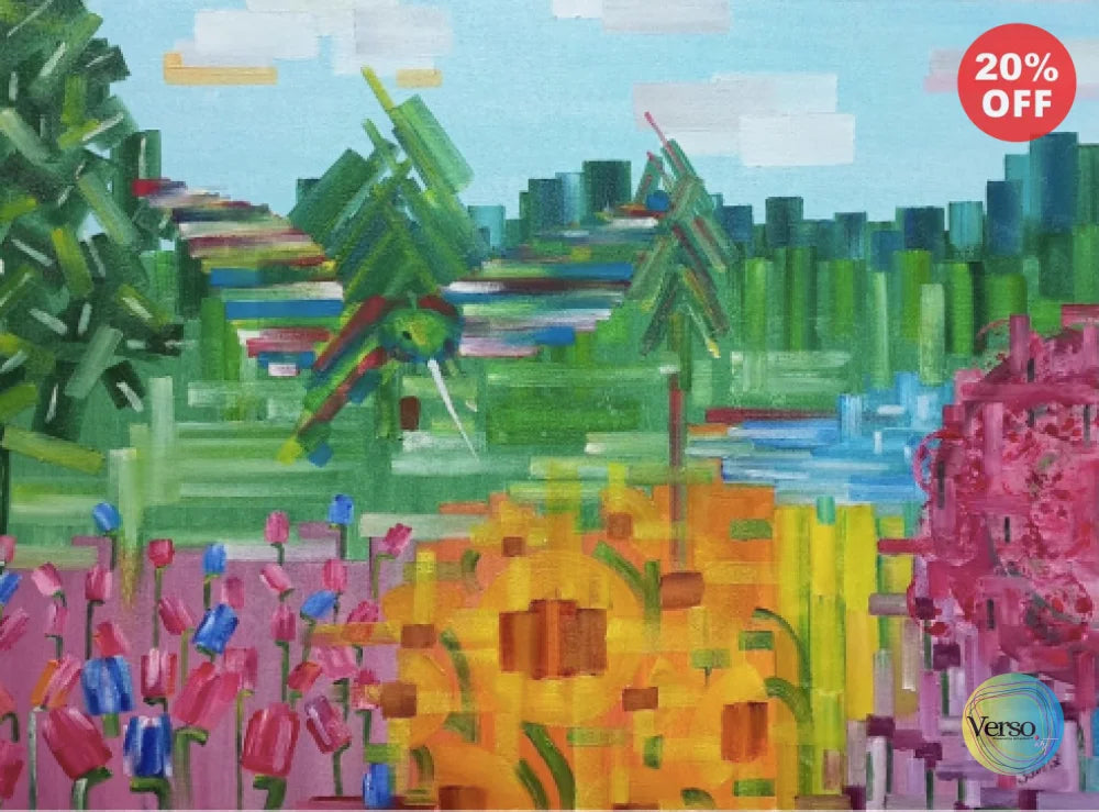 Spring - 55 x 40 cm / Oil / Unframed, shipped in a roll