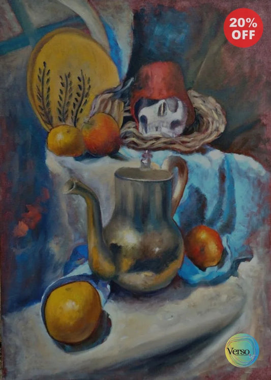 Still Life 50 x 70 cm / Oil / Unframed, shipped in roll