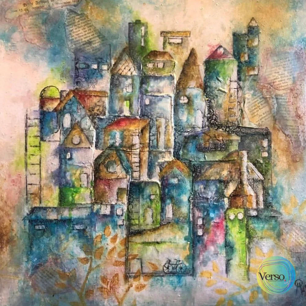 Sueños I` 50 x 50 cm / Mixed / Unframed, shipped flat