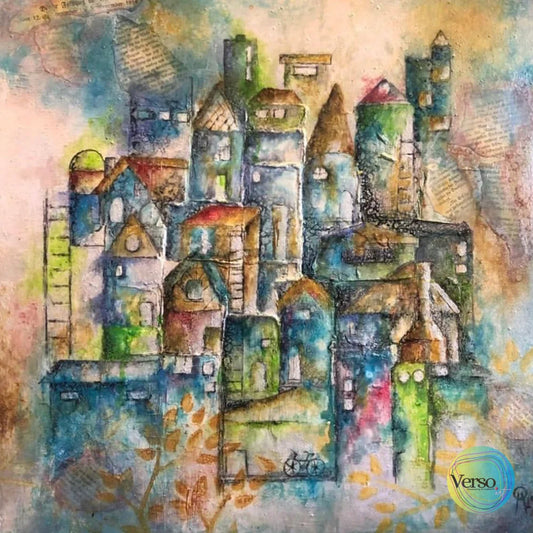 Sueños I` 50 x 50 cm / Mixed / Unframed, shipped flat