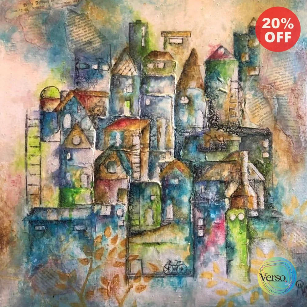 Sueños I` 50 x 50 cm / Mixed / Unframed, shipped flat