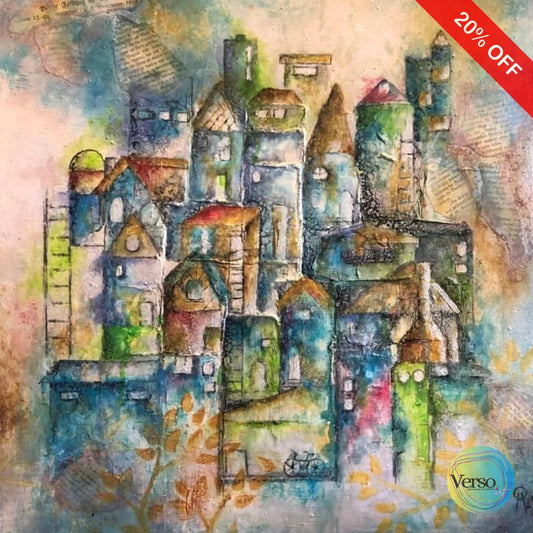 Sueños I` 50 x 50 cm / Mixed / Unframed, shipped flat