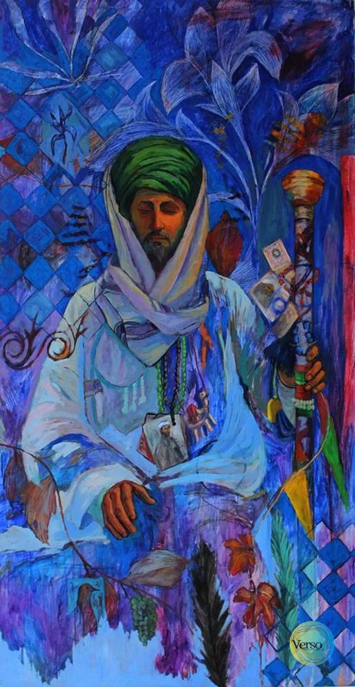 Sufi Man 90 x 190 cm / Oil / Unframed, shipped in roll
