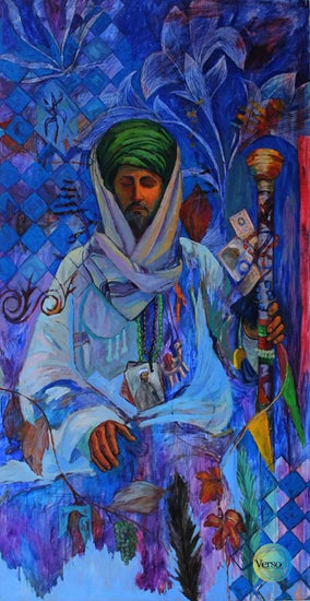Sufi Man 90 x 190 cm / Oil / Unframed, shipped in roll