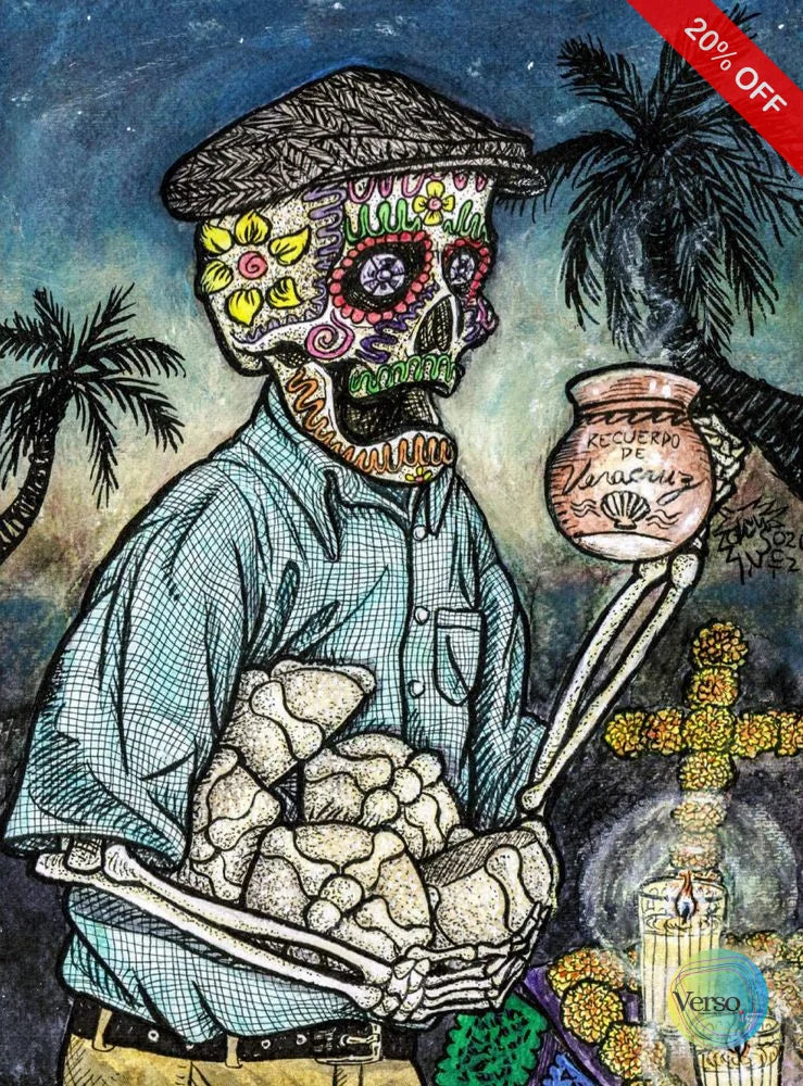 Sugar bones grandpa 22.9 x 30.5 cm / Acrylic / Unframed, shipped in roll