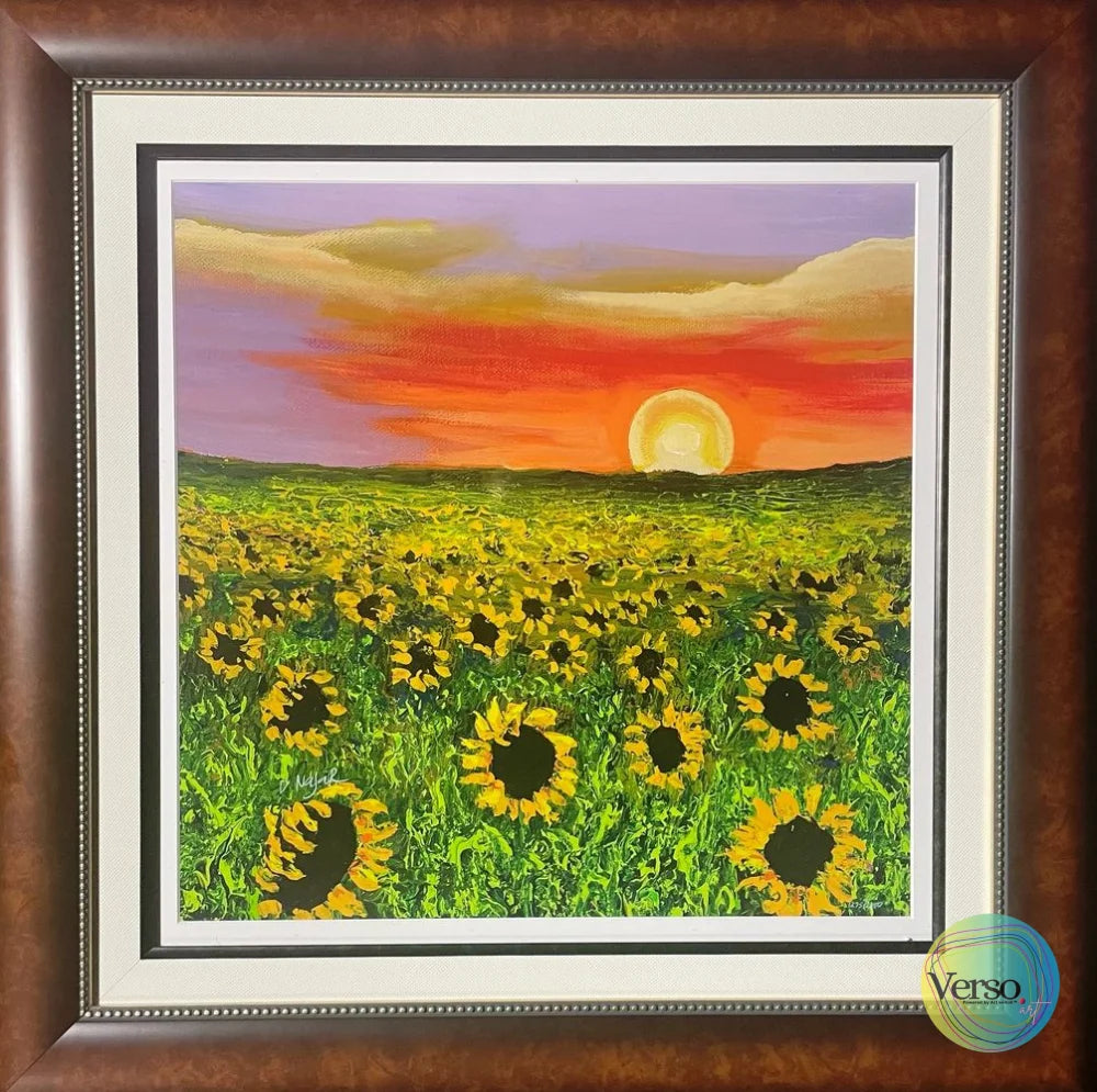 Summer Finds 18 x 18 cm / Print / Framed, shipped flat