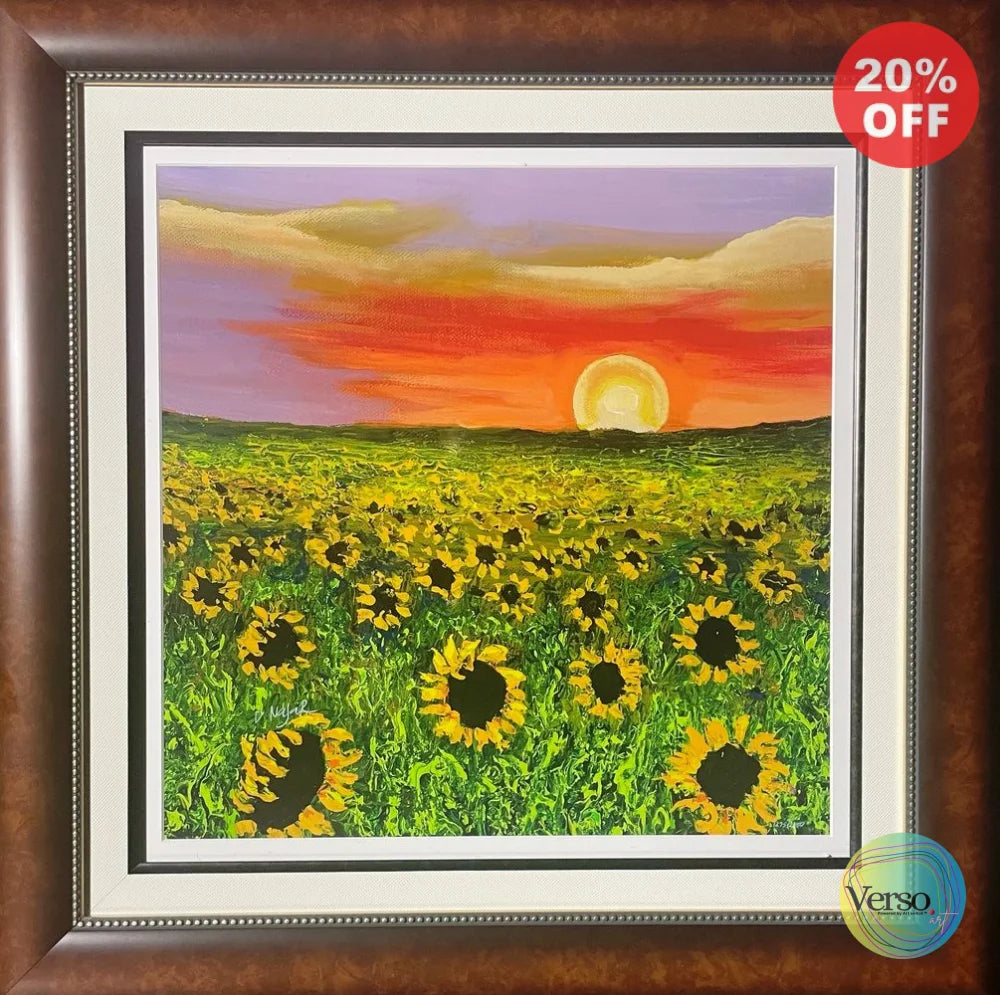 Summer Finds - 18 x 18 cm / Print / Framed, shipped flat