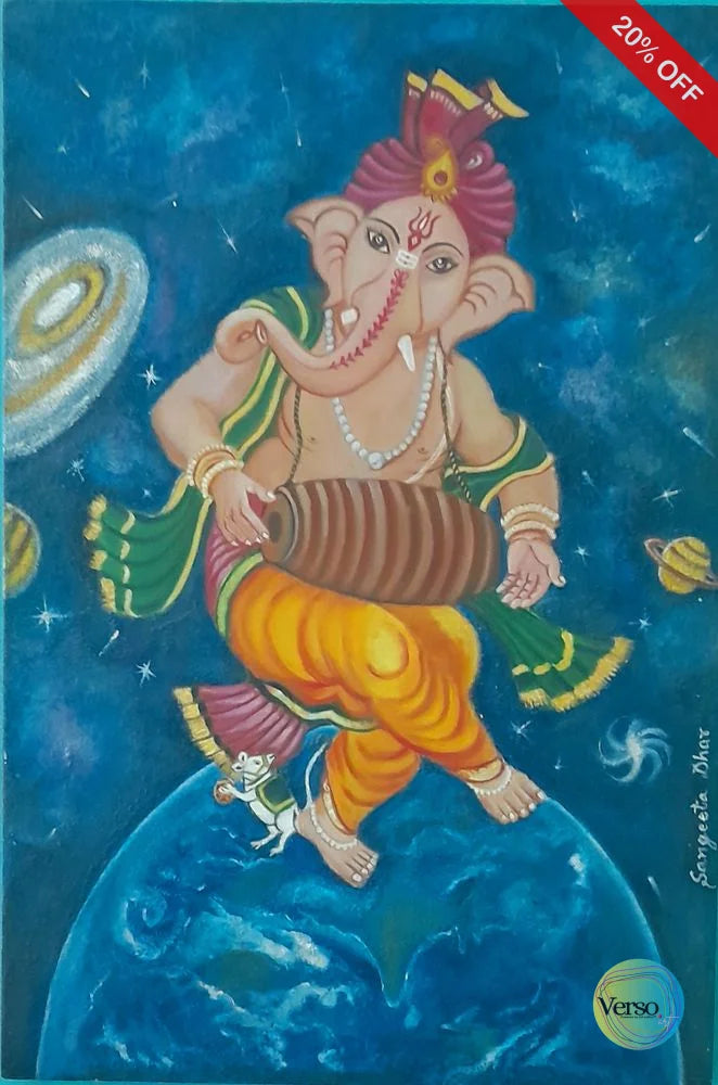 Taal Ganesh 20 x 30 inch / Mixed / Unframed, shipped in a roll