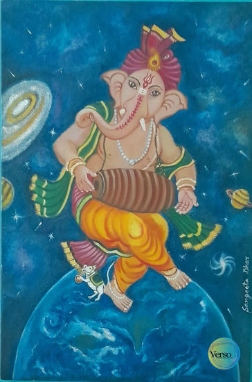 Taal Ganesh 20 x 30 inch / Mixed / Unframed, shipped in a roll