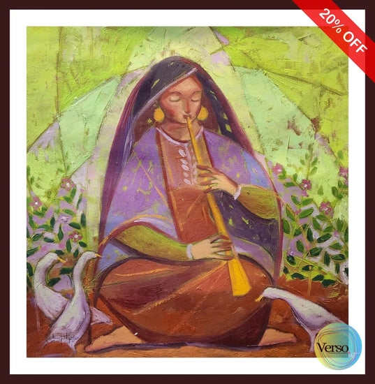 Tajurba Series 3 30 x 40 cm / Oil / Framed, shipped flat