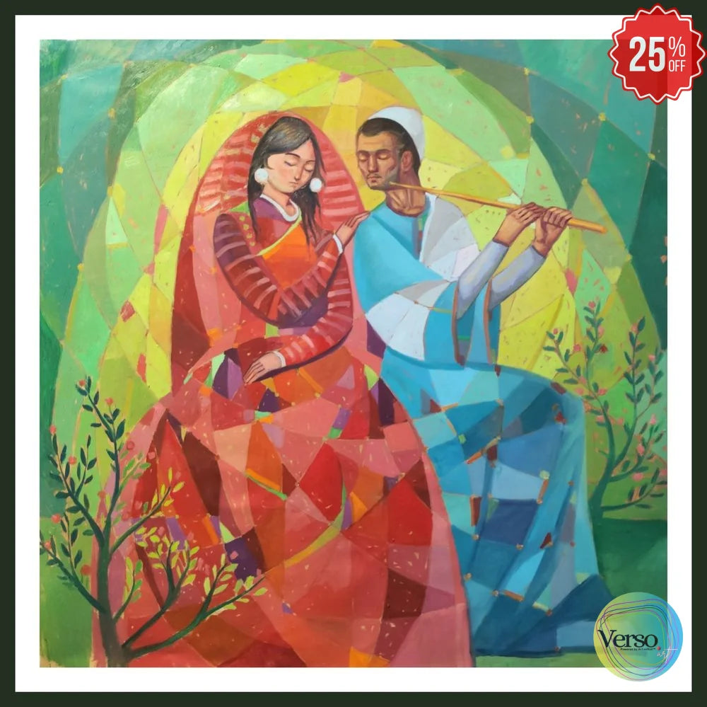 Tajurba Series 8 100 x 100 cm / Oil / Framed, shipped flat