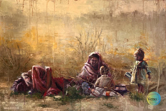 The Breadwinner series 2 36 x 24 inch / Oil / Unframed, shipped in roll