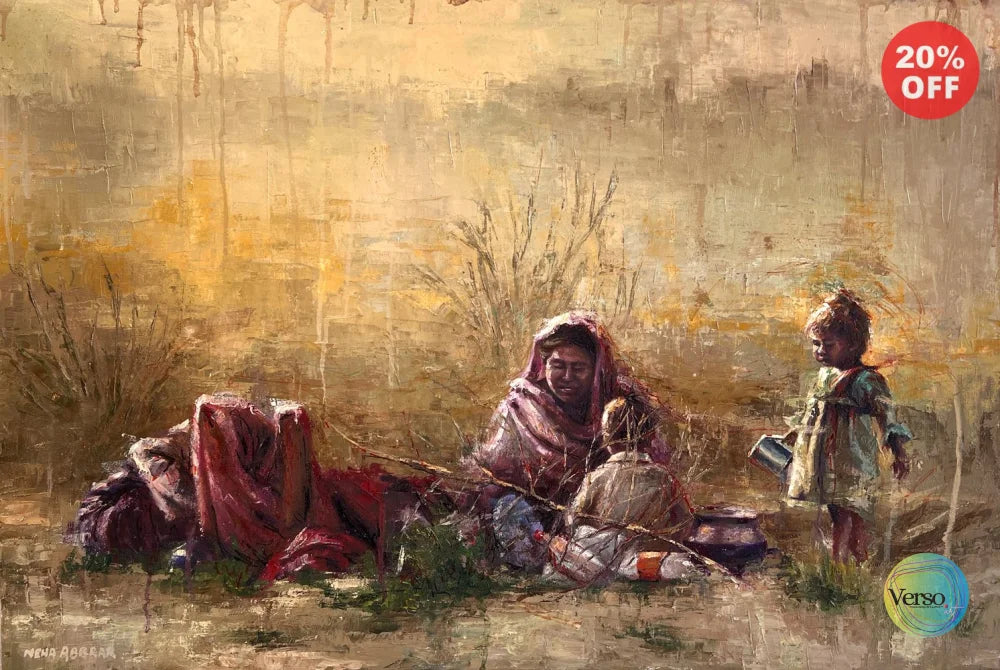 The Breadwinner series 2 36 x 24 inch / Oil / Unframed, shipped in roll