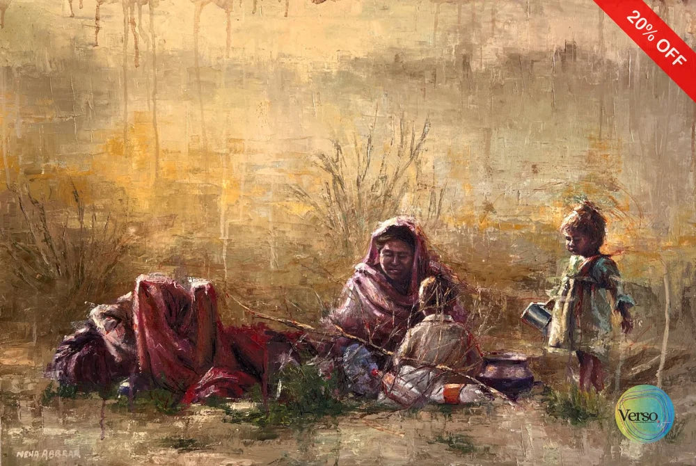 The Breadwinner series 2 36 x 24 inch / Oil / Unframed, shipped in roll