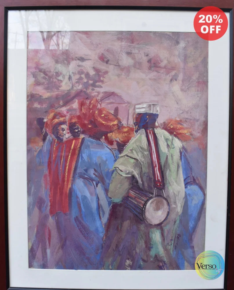 The Bride Arrives - 17.5 x 23.5 cm / Acrylic / Framed, shipped flat