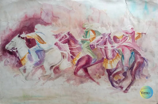 The Charge 29 x 20 cm / Watercolor / Unframed, shipped in roll