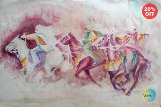 The Charge 29 x 20 cm / Watercolor / Unframed, shipped in roll
