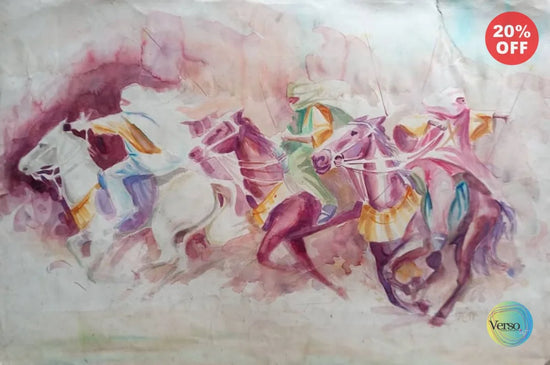 The Charge 29 x 20 cm / Watercolor / Unframed, shipped in roll