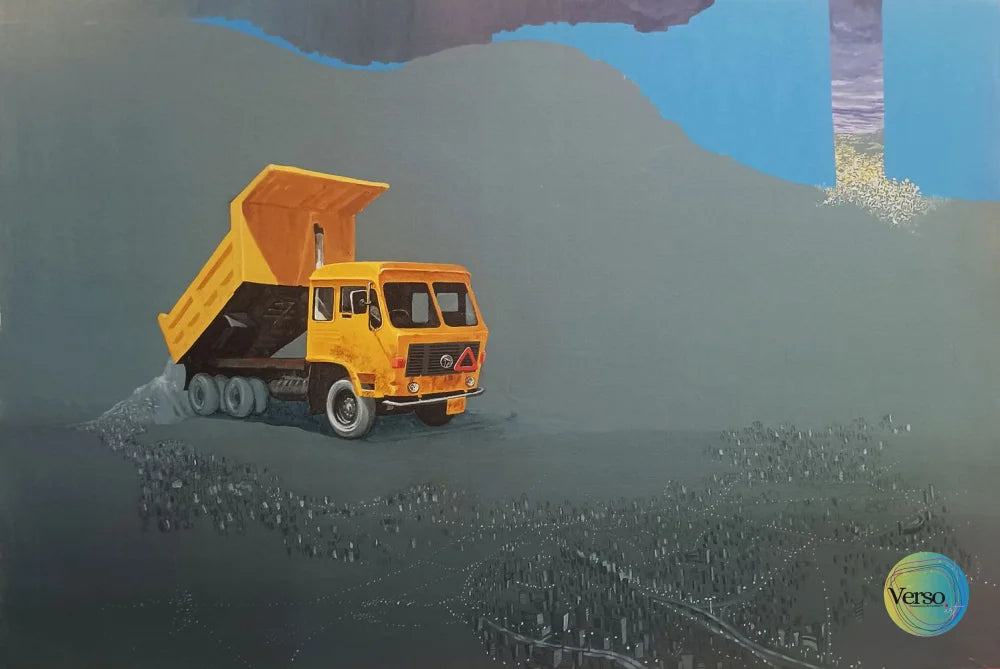 The city expands - 24 x 36 inch / Acrylic / Unframed, shipped in a roll